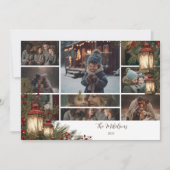 写真 アンティーク風ランタンのクリスマスパーティー シーズンカード (正面)