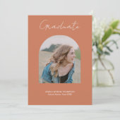 写真 アーチ 卒業 テラコッタ お知らせ  招待状 (スタンド正面)