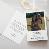 写真 ウェディングパーティ 提案 折りたたみ カード