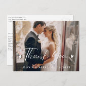 写真 ウェディング サンクス ポストカード (正面/裏面)