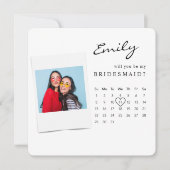 写真 ウェディング ブライドズメイド 提案 カード あなたは私のメイドになる？ (正面)