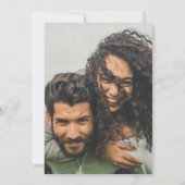 写真 ウェディング 招待状 QRコード 出席 海ガラス ティール (裏面)