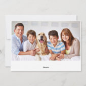 写真 エレガントなポインセチアのクリスマスグリーティング シーズンカード (裏面)