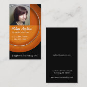 写真-オレンジ円の専門の名刺 名刺 (正面/裏面)