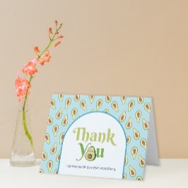 写真 オンデフル アボカド 1歳誕生日感謝カード 招待状