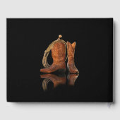 写真、カウボーイハットとロープお祝いの生活 ゲストブック (裏面)