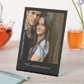 写真、カスタム引用文 台座サイン (インサイチュ)