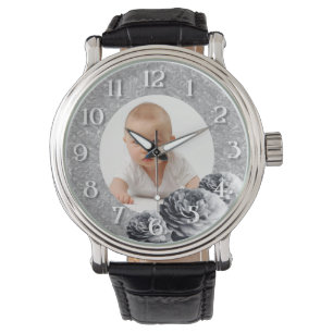 写真/カスタムBWバラフレーム 腕時計