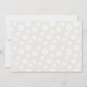 写真 カップル ウェディング シャワー 招待状 (裏面)