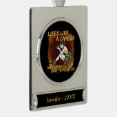 写真 – カメラフォトグラファーのような生活 シルバープレートバナーオーナメント (右)