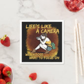 写真 – カメラフォトグラファーのような生活 スタンダードカクテルナプキン (インサイチュ)