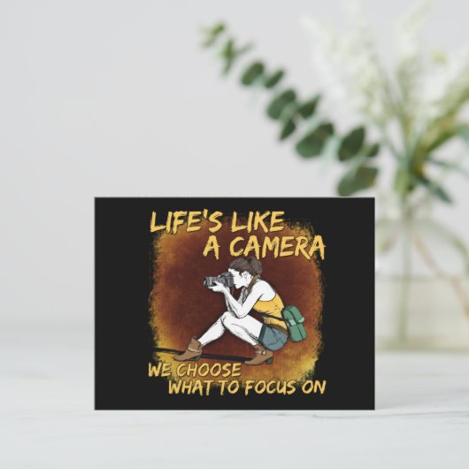 写真 – カメラフォトグラファーのような生活 ポストカード (スタンド正面)