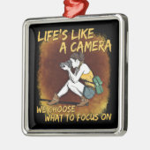 写真 – カメラフォトグラファーのような生活 メタルオーナメント (左)