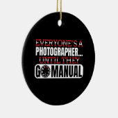 写真 – カメラ設定の手動移動引用文 セラミックオーナメント (右)