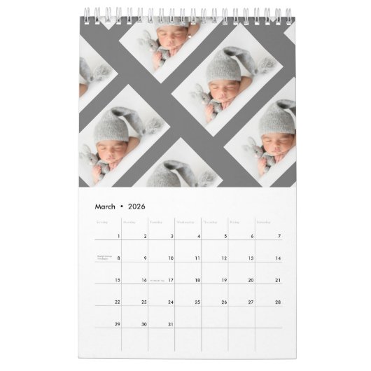 写真 カレンダー (3月 2026)