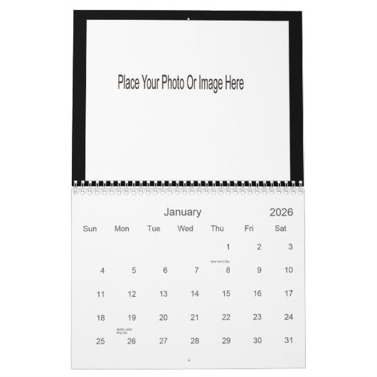 写真 カレンダー (1月 2026)