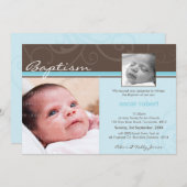 写真 キリスト教徒 命名式 招待 :: チャリティー 4L 招待状 (正面/裏面)