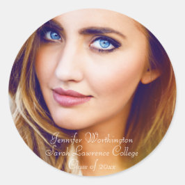 写真「クラス」名学校トレンディー卒業 ラウンドシール