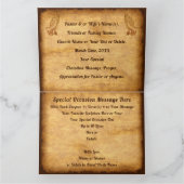 写真、クリスチャン用グリーティングカード、牧師感謝カード カード (内部)