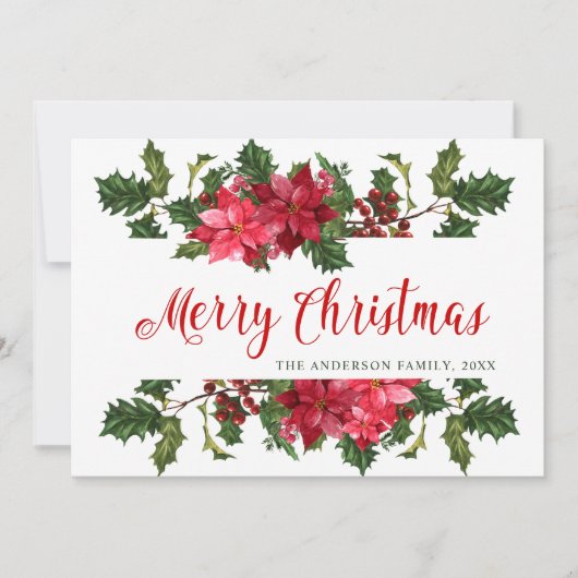 写真 クリスマスのご挨拶　ケイトウとワカメクリスマスツリー シーズンカード (正面)