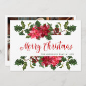 写真 クリスマスのご挨拶　ケイトウとワカメクリスマスツリー シーズンカード (正面/裏面)