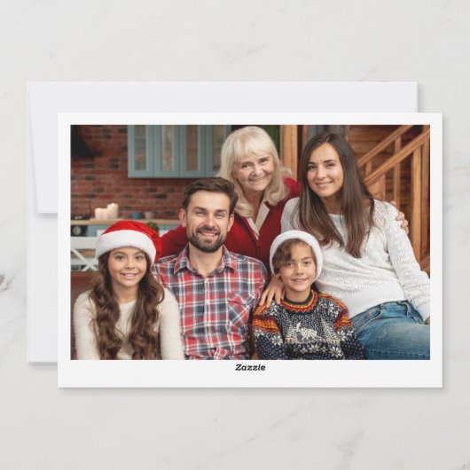 写真 クリスマスのご挨拶　ケイトウとワカメクリスマスツリー シーズンカード (裏面)