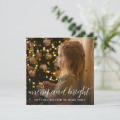 写真 クリスマス ツリー ホリデー カード (スタンド正面)