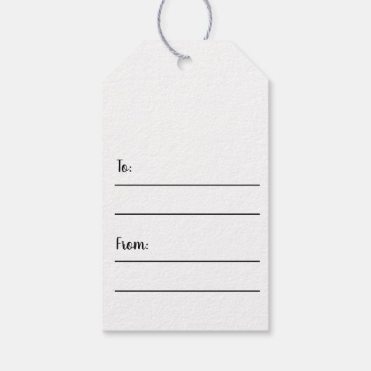 写真 クリスマス 信じる 明るい 赤い 木 ギフトタグ (裏面)