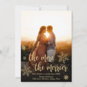 写真 クリスマス 妊娠発表 カード (正面)