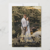 写真 クリスマス 妊娠発表 カード (正面)