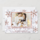 写真 クリスマス 妊娠発表 カード (正面)