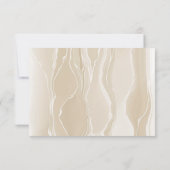 写真&クリームシルク&ハート結婚ズサンキュー ノートカード (裏面)