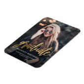 写真 ゴールド スクリプト 卒業発表 マグネット (左側)