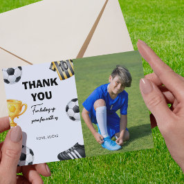 写真 サッカー スポーツ フットボール 誕生日パーティー サンキューカード