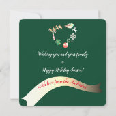 写真：サンタ・トナカイのクリスマスハート (裏面)