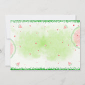 写真 スイカの誕生日招待状 果物の招待状 招待状 (裏面)