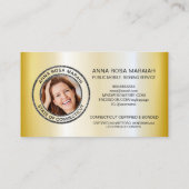 *~*写真 – スタンプペンフェザー署名エージェント公証人 名刺 (裏面)