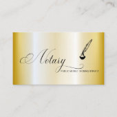 *～*写真 – スタンプペンフェザー署名エージェント公証人 名刺 (正面)