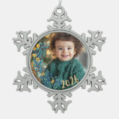 写真 スノーフレークピューターオーナメント (正面)