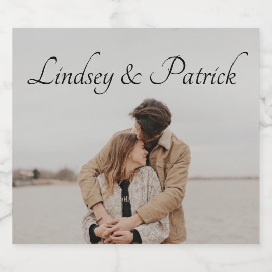 写真 スパークリングワインラベル (シングルラベル)