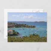 写真:セントジョン、ヴァージン諸島、海、ビーチ ポストカード (正面/裏面)