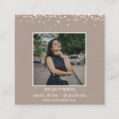 写真 |ソーシャルメディア |タングリッター | QRコード スクエア名刺 (正面)