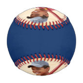 写真、テキストの青色、または色の選択 野球ボール (裏面)