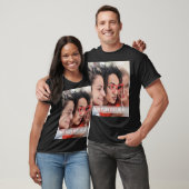 写真+テキストまたは名前のカスタマイズ Tシャツ (ユニセックス)