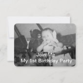 写真 テキスト 名前 年, オーダーメイド, 記念品 招待状 (正面)