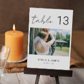 写真 テーブル 番号, モダン テーブル 番号, 招待状