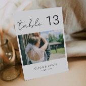 写真 テーブル 番号, モダン テーブル 番号, 招待状