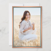 写真：テール・コッパー＆ホワイトの卒業式（両親から） 案内状 (裏面)