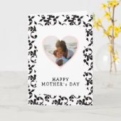 写真：ハートロココパターンマザーズデイカード カード (黄色い花)