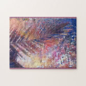 写真、パステルの自然の美しい葉パズル ジグソーパズル (横)